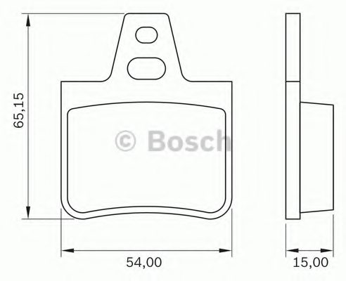BOSCH 0 986 BB0 177 Brake Pad Set, disc brake